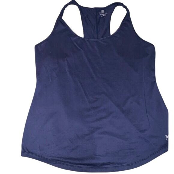Old Navy Active Navy Semi-Fitted Racerback Tank Top Womens Size L - Picture 1 of 5